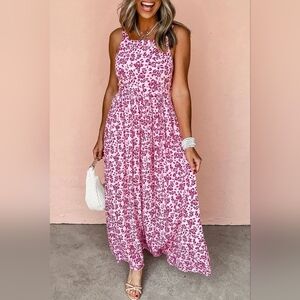 Floral Pink Maxi Dress
